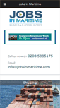 Mobile Screenshot of jobsinmaritime.com